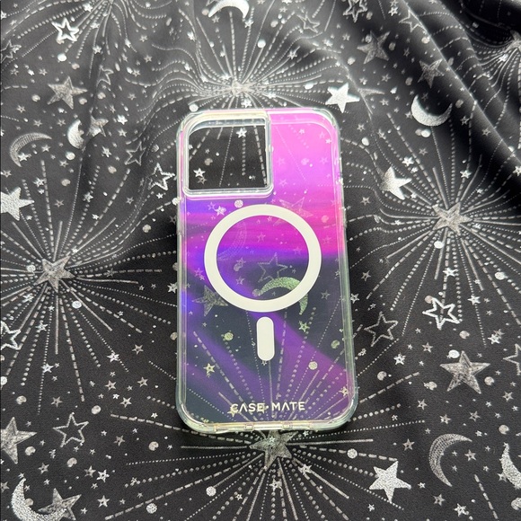 Case-Mate Iridescent Purple and Silver iPhone 14 Pro Max Case - MagSafe - Picture 1 of 6